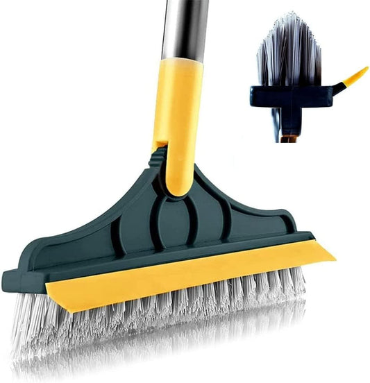 2 in 1 Bathroom Tiles Window Floor Cleaning Brush with 120Β° Rotatable Head,