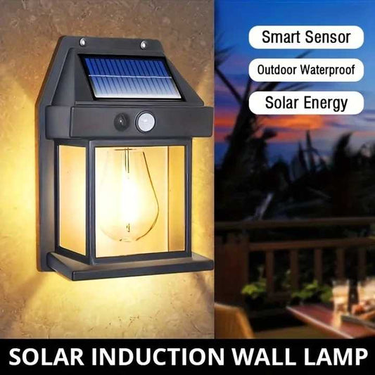 Waterproof Solar Interaction Wall Lamp With Motion Sensor Security Light